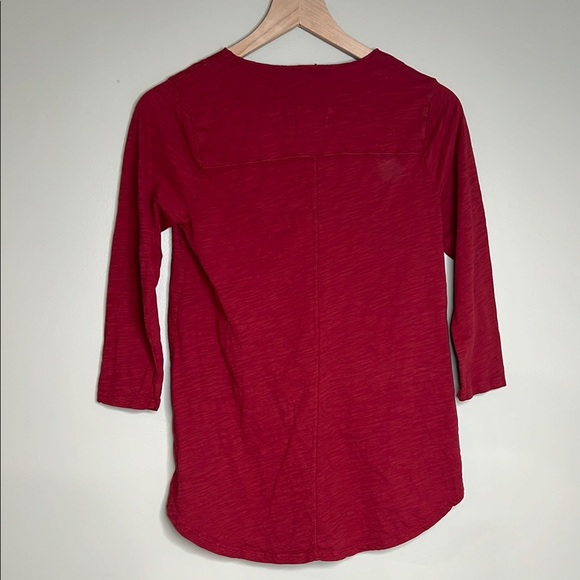 Mododoc 3/4 Sleeve Shirt XS Red - Picture 8 of 8